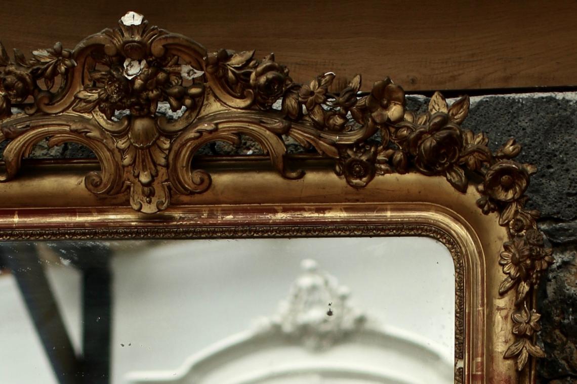 Louis Philippe Crested Mirror